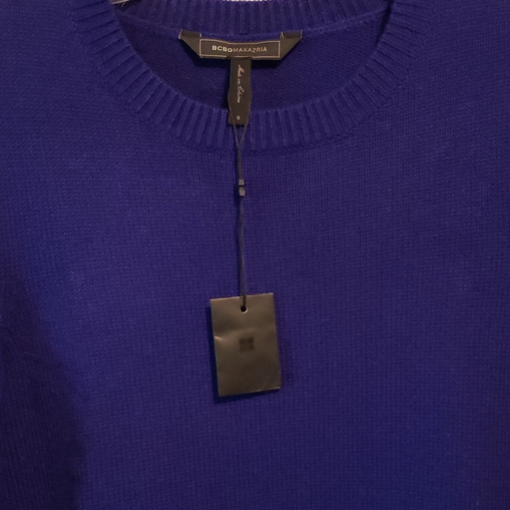 💙 BCBGMaxAzria Dahnya Blue Sweater Dress - Picture 8 of 15